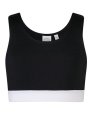 Kinder Sportshirt SF clothing Fashion Crop Top black-white